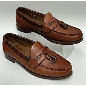 Allen Edmonds Maxfield 47716 Brown Leather Tassel Loafer Men's 10.5 Dress Shoe